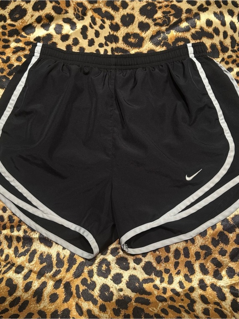 Nike Dri-FIT Tempo Black & White Running Shorts